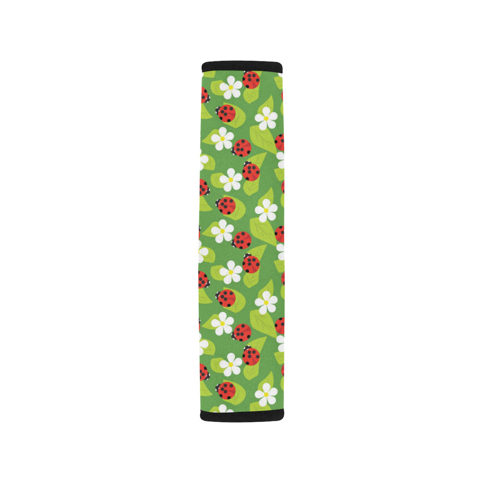 Ladybug Pattern Print Design 01 Car Seat Belt Cover
