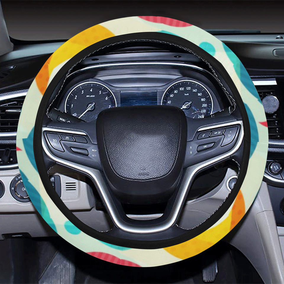 Colorful moon pattern Car Steering Wheel Cover