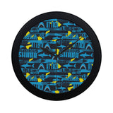 Shark dangerous Elegant Black Wall Clock