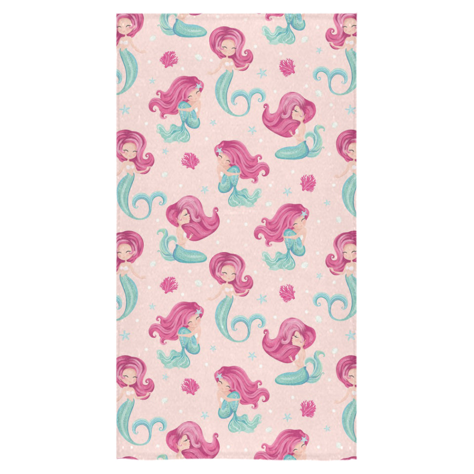 Cute little mermaid pattern Bath Towel