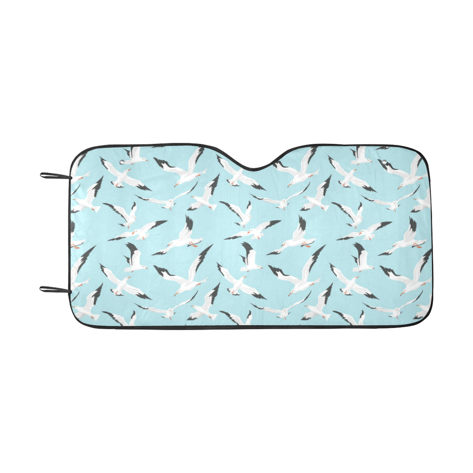 Seagull Pattern Print Design 01 Car Sun Shade