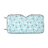 Seagull Pattern Print Design 01 Car Sun Shade