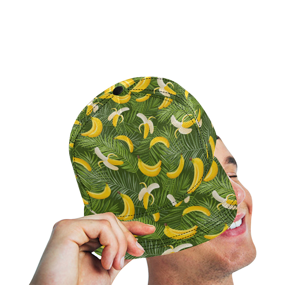 Banana Palm Leaves pattern All Over Print Snapback Cap