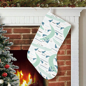 Crocodile diver pattern Christmas Stocking