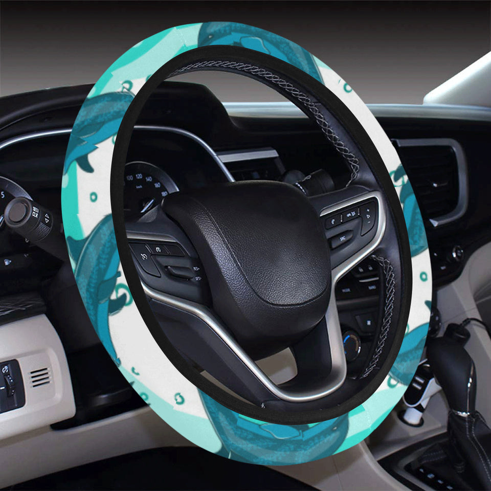 Dolphin sea pattern Car Steering Wheel Cover