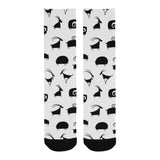 Goat ram pattern Crew Socks