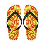 Fire flame design pattern Unisex Flip Flops