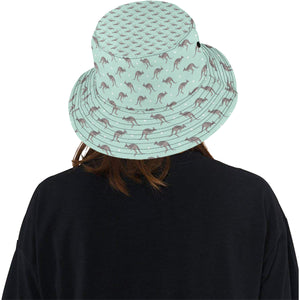 Kangaroo pattern background Unisex Bucket Hat