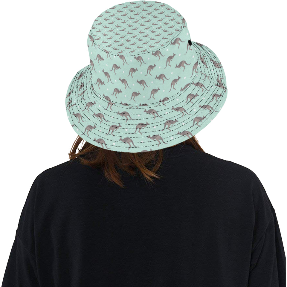 Kangaroo pattern background Unisex Bucket Hat