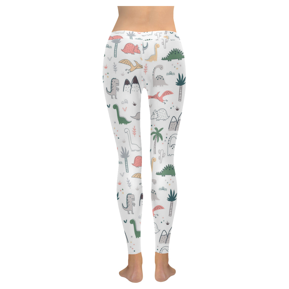 Cute cartoon dinosaurs tree pattern Women's Legging Fulfilled In US