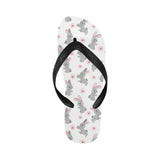 Watercolor cute rabbit pattern Unisex Flip Flops