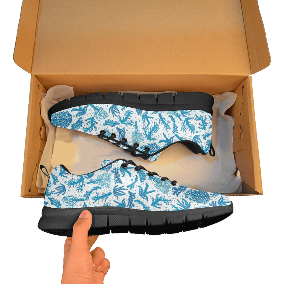 Coral Reef Pattern Print Design 01 Men's Breathable Sneakers ( Model 055)
