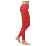 strawberry pattern red background Women's Legging Fulfilled In US