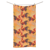 red rooster chicken cock pattern Bath Towel