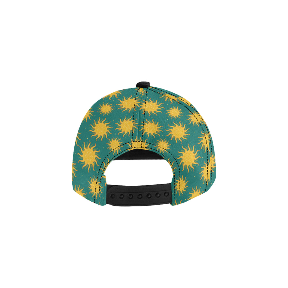 Sun green background All Over Print Snapback Cap