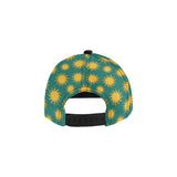 Sun green background All Over Print Snapback Cap