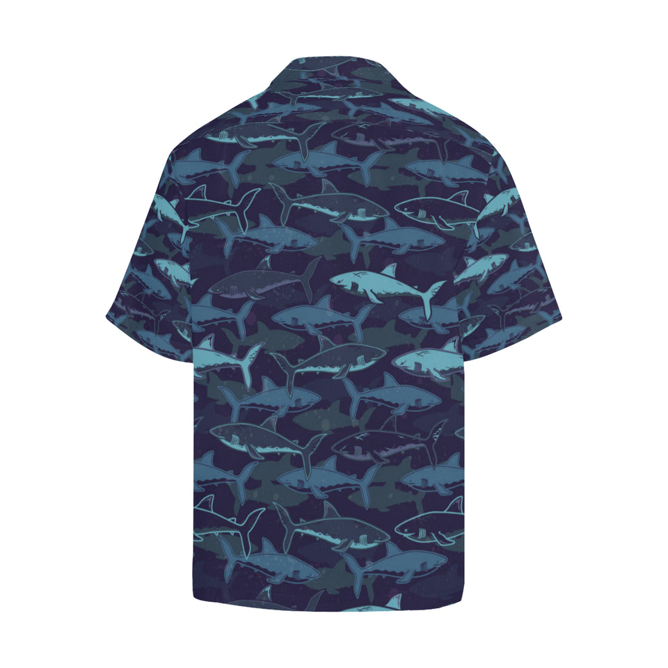 Shark pattern Men's All Over Print Hawaiian Shirt