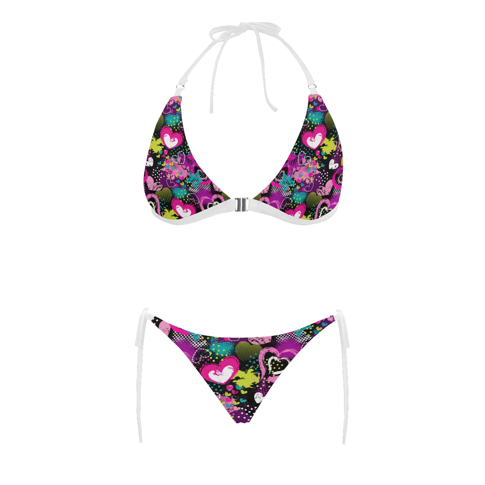 heart dot wave star creative design pattern Sexy Bikinis Two-Piece Swimsuits