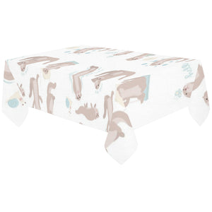 Cute sea otters pattern Tablecloth