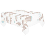 Cute sea otters pattern Tablecloth