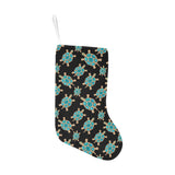 Sea turtle blue stone pattern Christmas Stocking