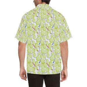 Tennis Pattern Print Design 01 Men's All Over Print Hawaiian Shirt (Model T58)