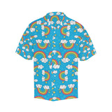 Rainbows Sky Clouds Pattern Men's All Over Print Hawaiian Shirt