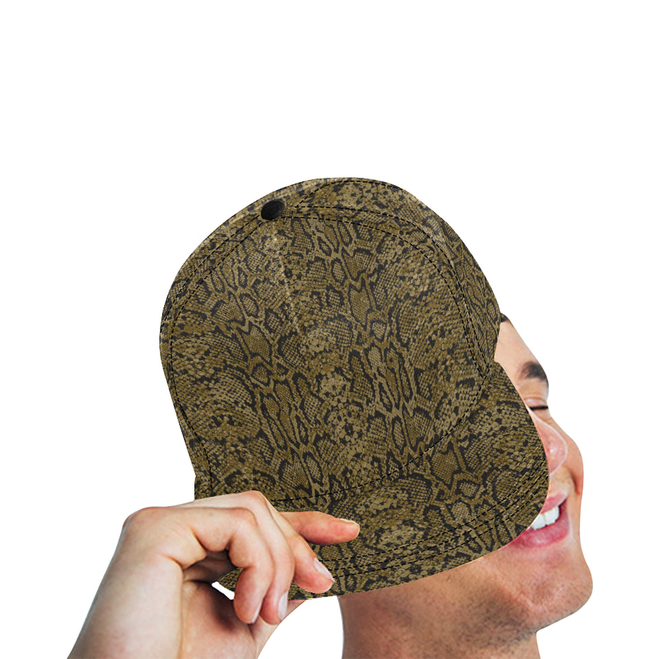 Snake skin pattern All Over Print Snapback Cap