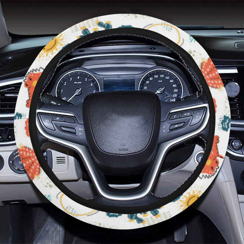 Cute Crocodile Pattern Car Steering Wheel Cover