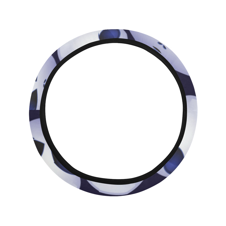 Alien Pattern Print Design 01 Car Steering Wheel Cover