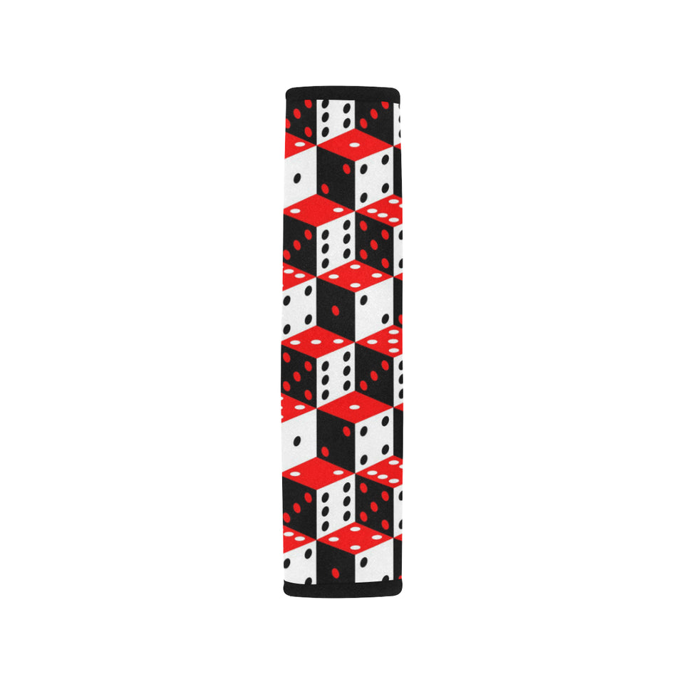 Dice Pattern Print Design 02 Car Seat Belt Cover