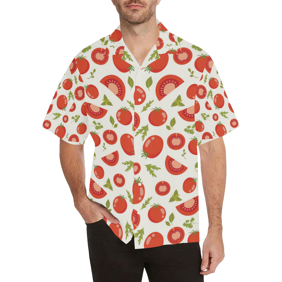 Tomato pattern Men's All Over Print Hawaiian Shirt
