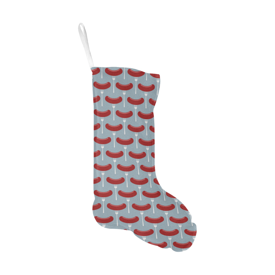 Sausage Pattern Print Design 02 Christmas Stocking