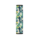 Toucan tropical leaves design pattern Car Seat Belt Cover