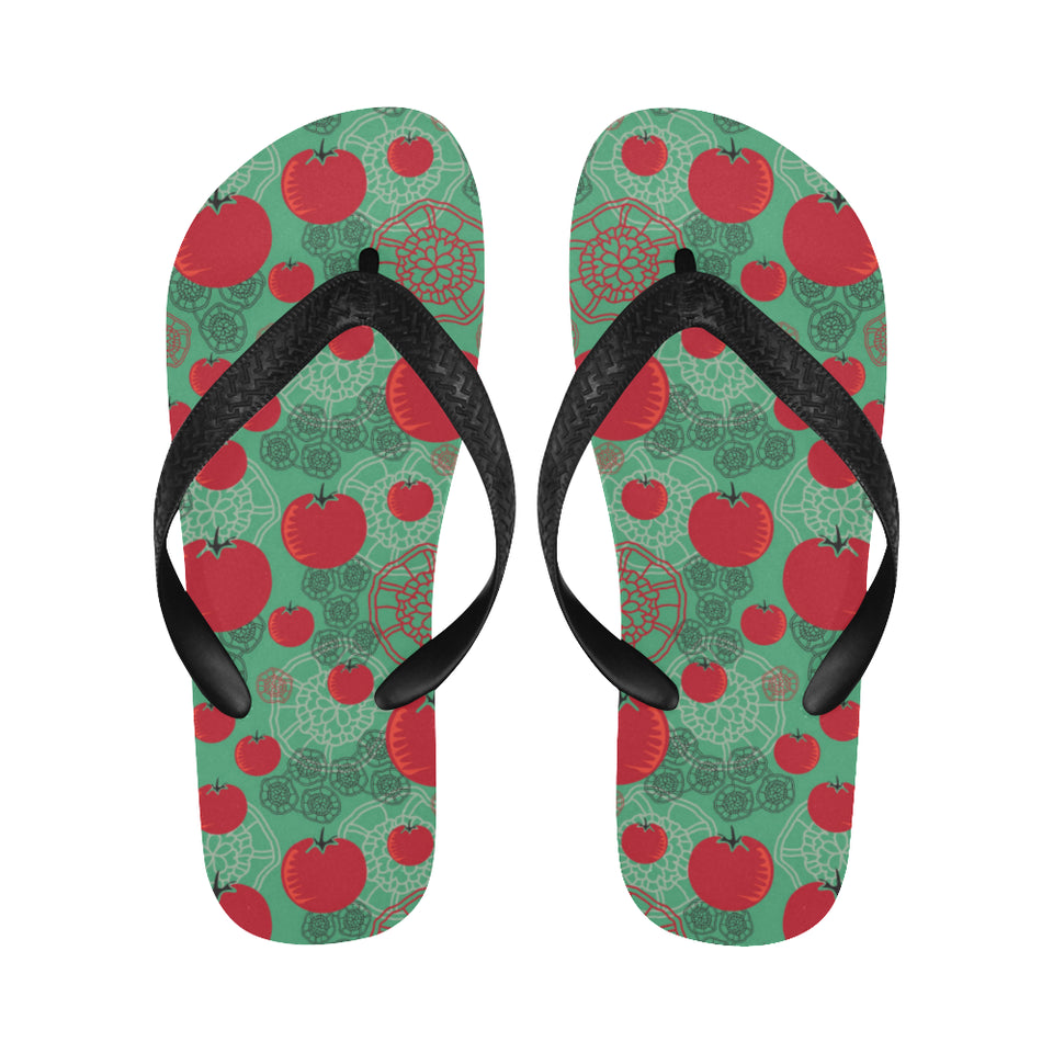 Tomato design pattern Unisex Flip Flops