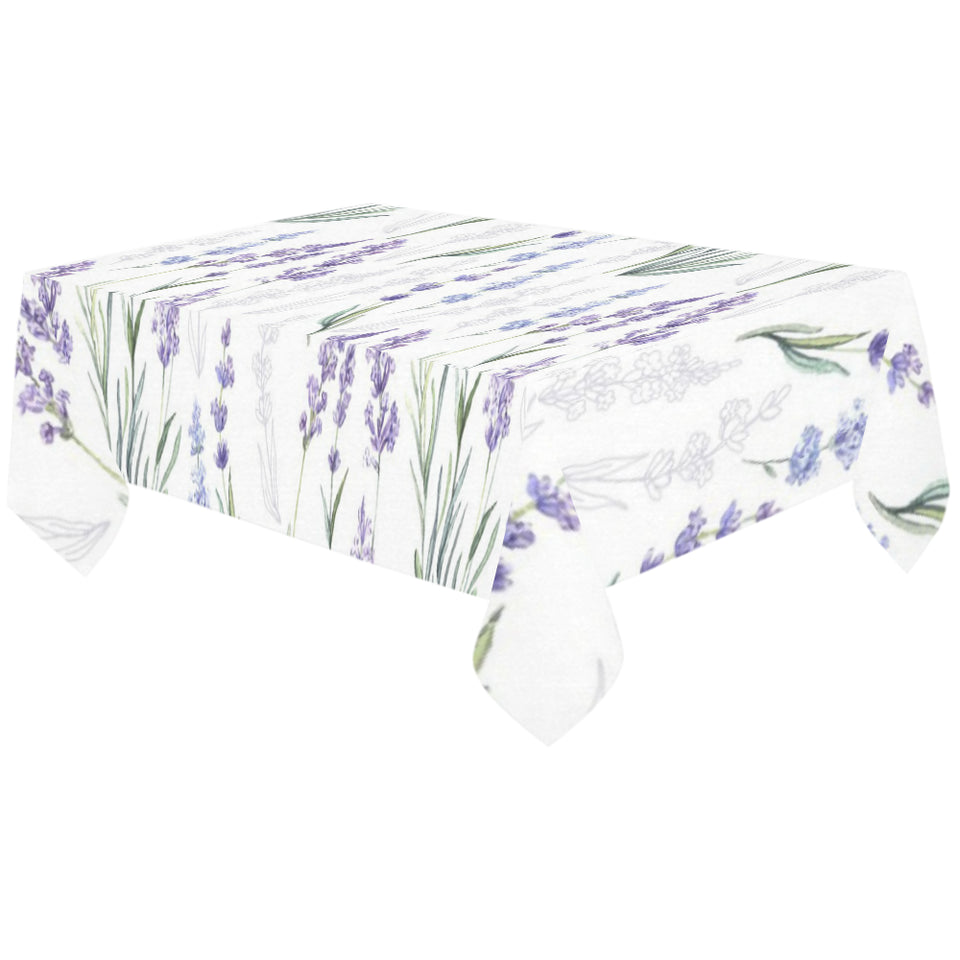 Hand painting Watercolor Lavender Tablecloth