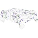 Hand painting Watercolor Lavender Tablecloth