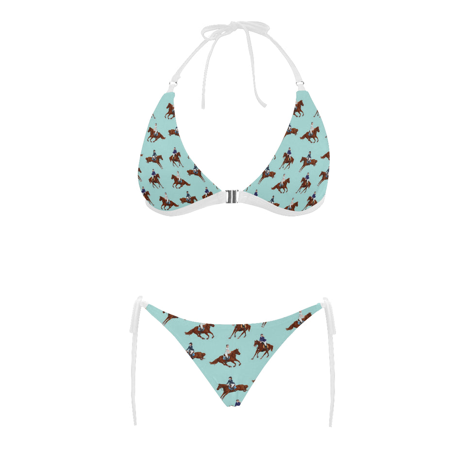 Horses running horses rider pattern Sexy Bikinis Two-Piece Swimsuits