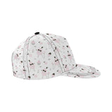 Poodle dog rose cake pattern All Over Print Snapback Cap