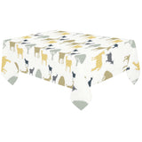 Silhouettes of goat and tree pattern Tablecloth