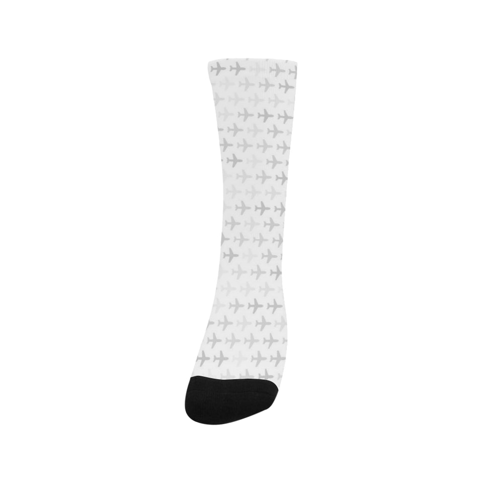 Airplane print pattern Crew Socks