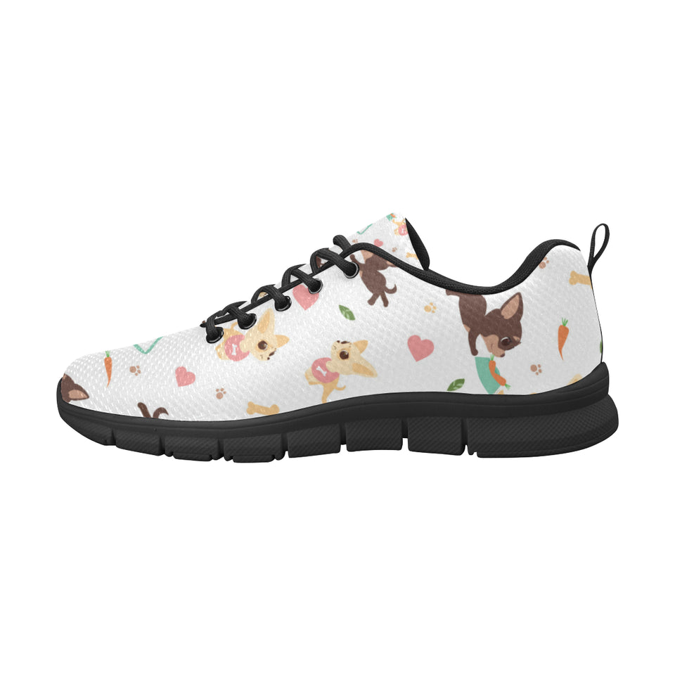 Cute Chihuahua puppie pattern Men's Sneaker Shoes