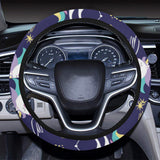 Hand drawn cute unicorn star planet Car Steering Wheel Cover