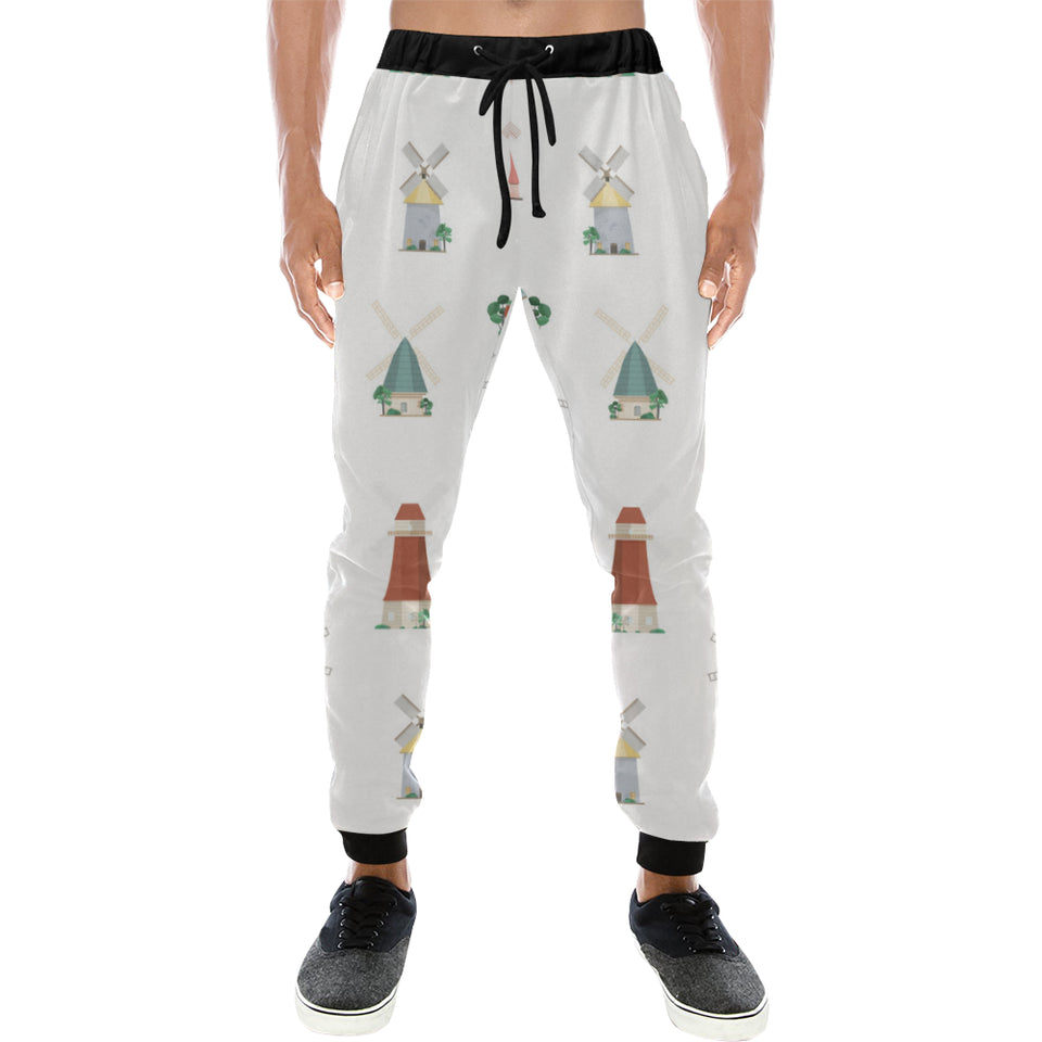 windmill design pattern Unisex Casual Sweatpants