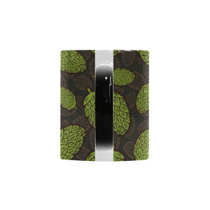 Hop pattern black background Morphing Mug Heat Changing Mug