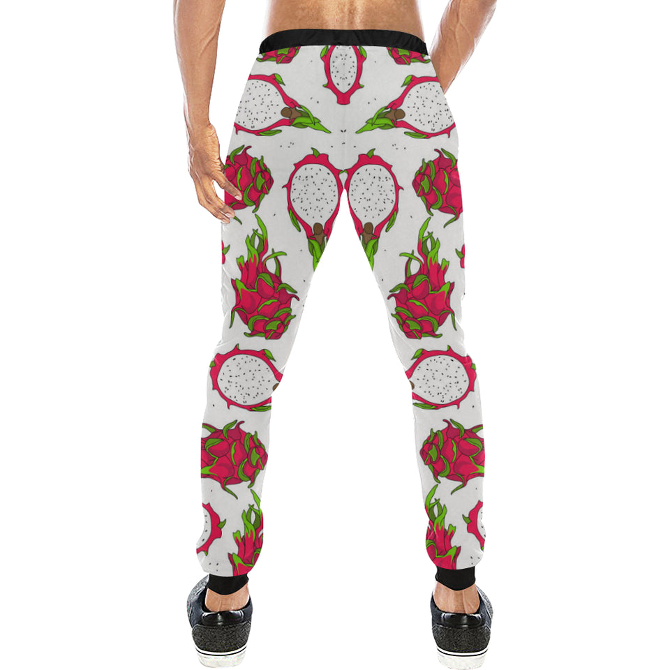 dragon fruits white background Unisex Casual Sweatpants