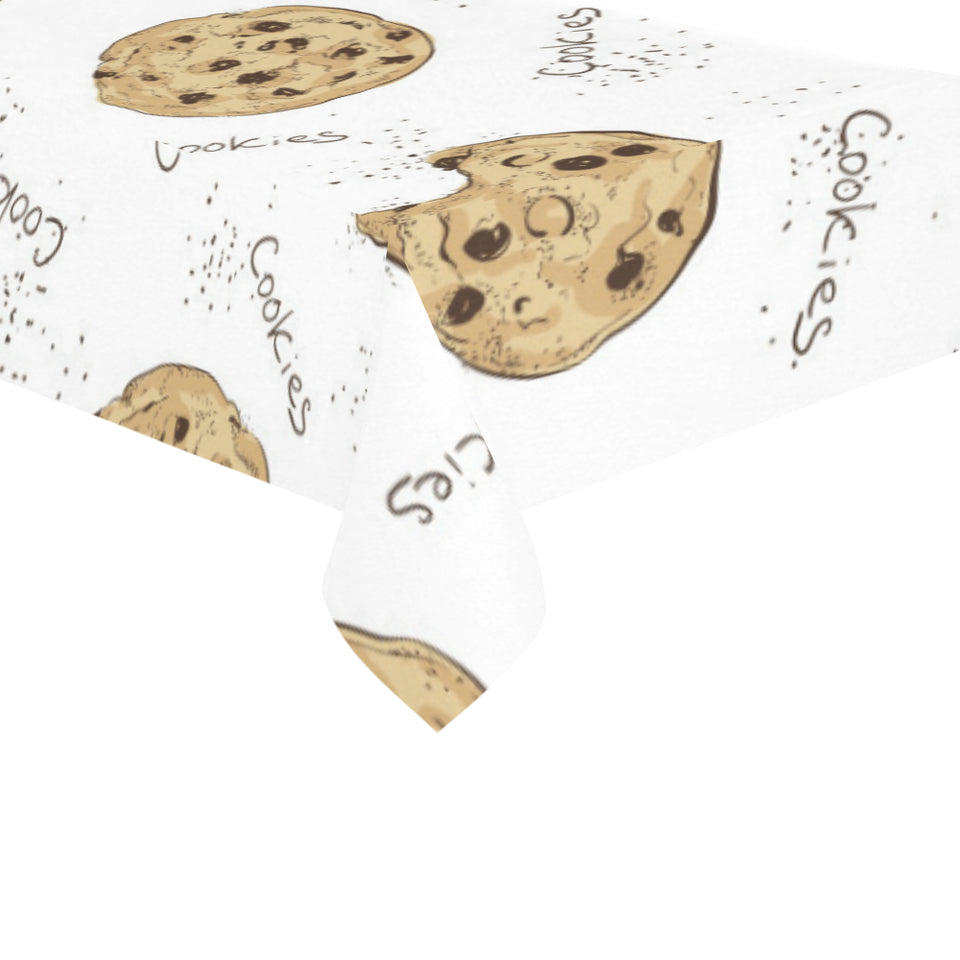 Sketch style cookie pattern Tablecloth