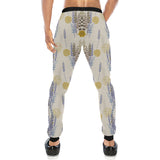 Lavender modern pattern blackground Unisex Casual Sweatpants