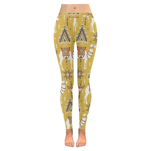 Camels ethnic motif pattern Women's Legging Fulfilled In US