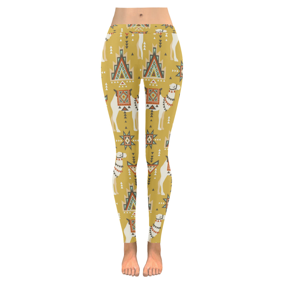 Camels ethnic motif pattern Women's Legging Fulfilled In US